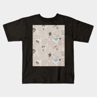 Newspaper Art Kids T-Shirt